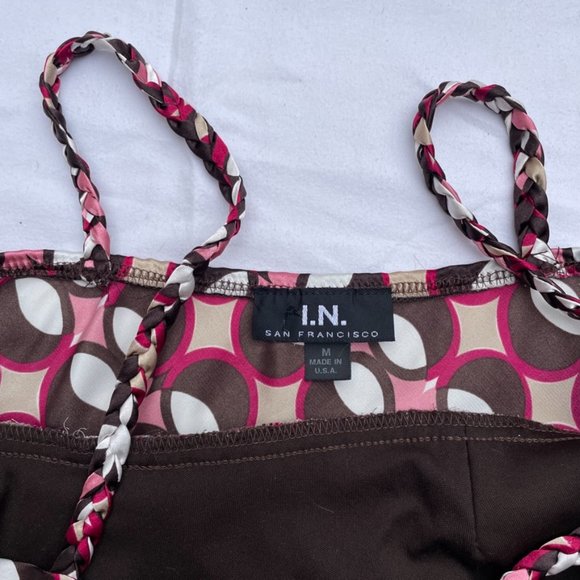 70s Mod Print Silky Cami - Picture 3 of 4